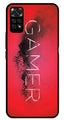 Gamer Pattern Metal Mobile Case for Redmi Note 11   (Design No -41)