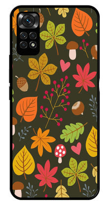 Leaves Design Metal Mobile Case for Redmi Note 11