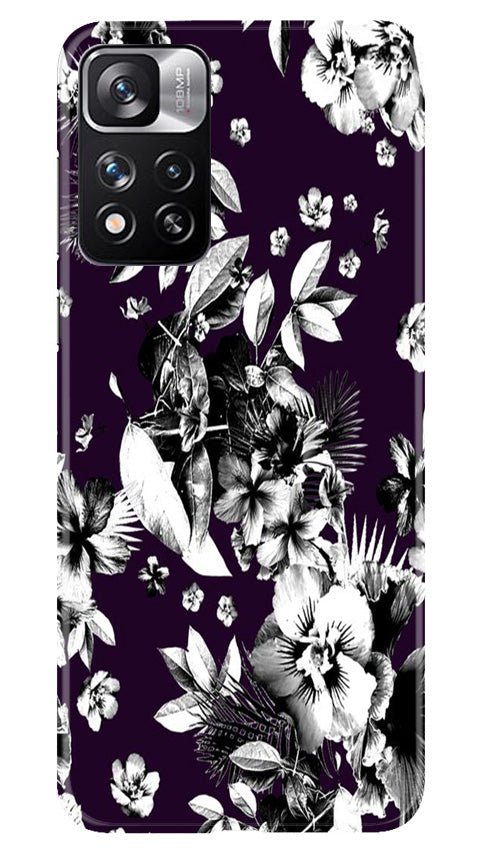 white flowers Case for Redmi Note 11 Pro