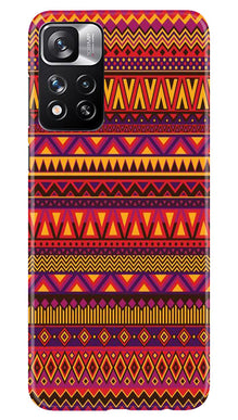 Zigzag line pattern2 Mobile Back Case for Redmi Note 11 Pro (Design - 10)