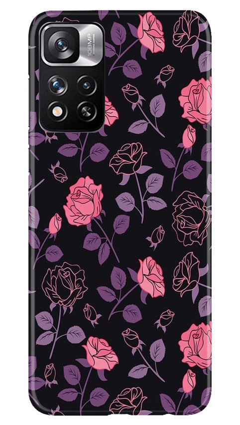 Rose Black Background Case for Redmi Note 11 Pro