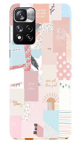 Shinny Blue Background Case for Redmi Note 11 Pro