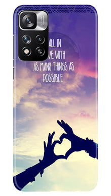 Fall in love Mobile Back Case for Redmi Note 11 Pro (Design - 50)