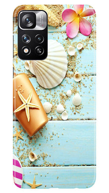 Sea Shells Mobile Back Case for Redmi Note 11 Pro (Design - 63)