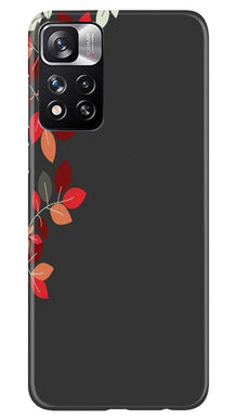 Grey Background Mobile Back Case for Redmi Note 11 Pro (Design - 71)