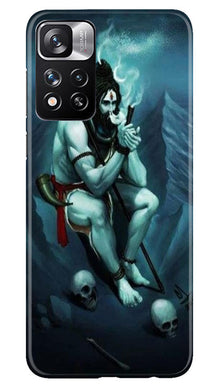 Lord Shiva Mahakal2 Mobile Back Case for Redmi Note 11 Pro (Design - 98)