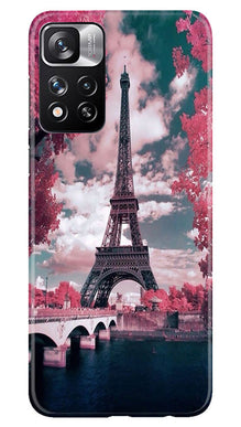 Eiffel Tower Mobile Back Case for Redmi Note 11 Pro  (Design - 101)