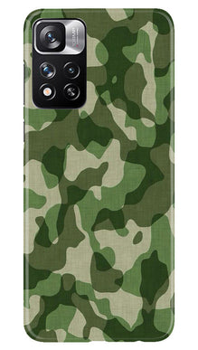 Army Camouflage Mobile Back Case for Redmi Note 11 Pro  (Design - 106)