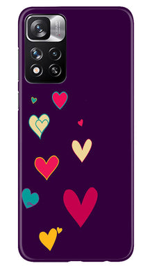 Purple Background Mobile Back Case for Redmi Note 11 Pro  (Design - 107)