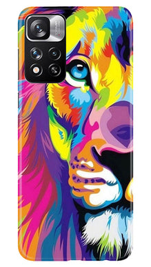Colorful Lion Mobile Back Case for Redmi Note 11 Pro  (Design - 110)