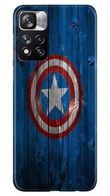 Captain America Superhero Mobile Back Case for Redmi Note 11 Pro  (Design - 118)