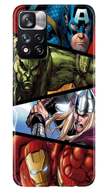 Avengers Superhero Mobile Back Case for Redmi Note 11 Pro  (Design - 124)