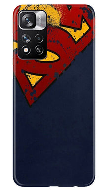 Superman Superhero Mobile Back Case for Redmi Note 11 Pro  (Design - 125)