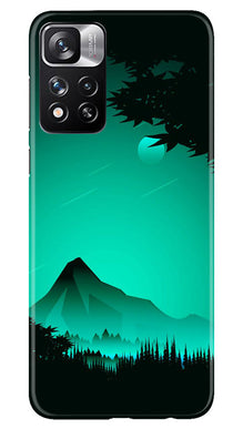Moon Mountain Mobile Back Case for Redmi Note 11 Pro (Design - 173)