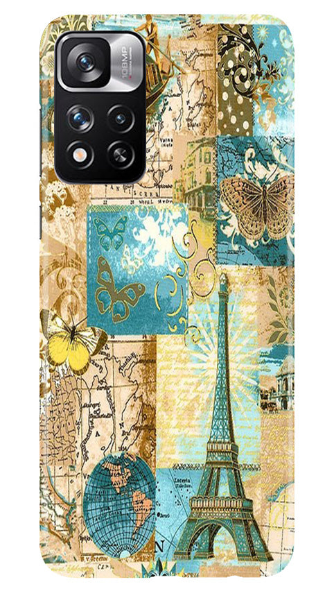 Travel Eiffel Tower Case for Redmi Note 11 Pro (Design No. 175)