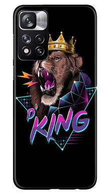 Lion King Mobile Back Case for Redmi Note 11 Pro (Design - 188)