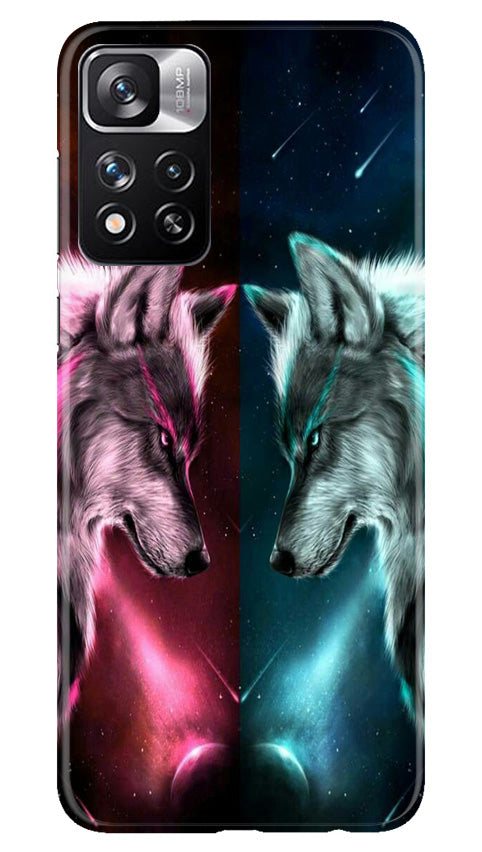 Wolf fight Case for Redmi Note 11 Pro (Design No. 190)