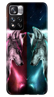 Wolf fight Mobile Back Case for Redmi Note 11 Pro (Design - 190)
