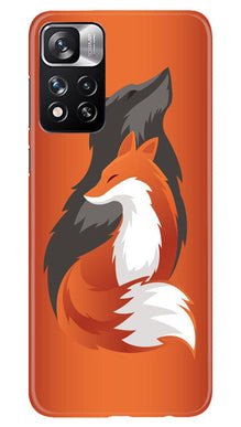Wolf  Mobile Back Case for Redmi Note 11 Pro (Design - 193)