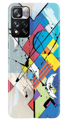 Modern Art Mobile Back Case for Redmi Note 11 Pro (Design - 204)