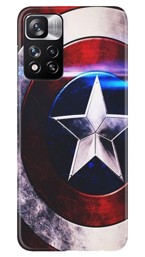 Captain America Shield Case for Redmi Note 11 Pro (Design No. 219)