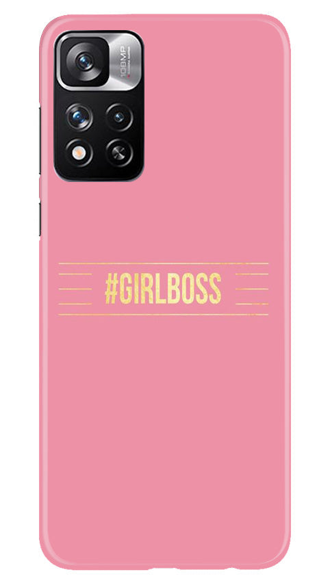 Girl Boss Pink Case for Redmi Note 11 Pro (Design No. 232)