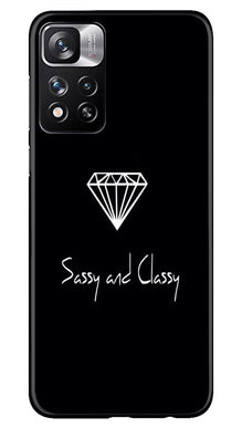 Sassy and Classy Mobile Back Case for Redmi Note 11 Pro (Design - 233)