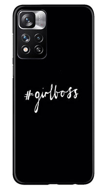 #GirlBoss Mobile Back Case for Redmi Note 11 Pro (Design - 235)