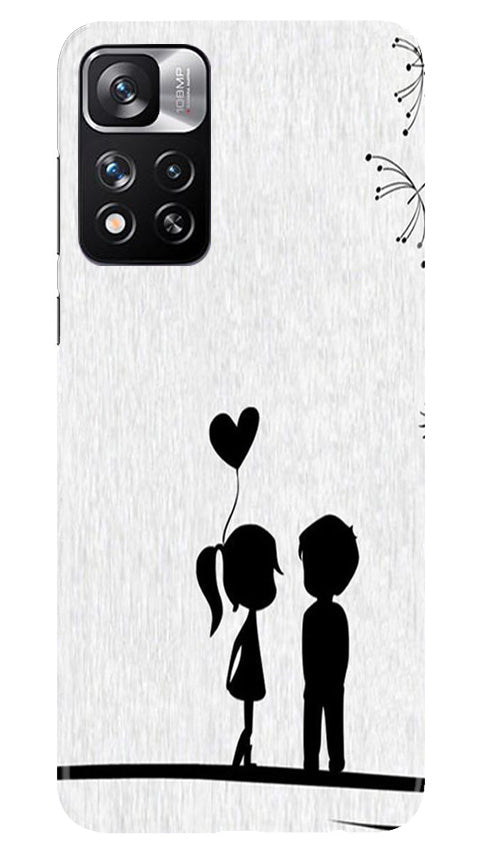 Cute Kid Couple Case for Redmi Note 11 Pro (Design No. 252)