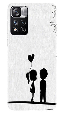 Cute Kid Couple Mobile Back Case for Redmi Note 11 Pro (Design - 252)