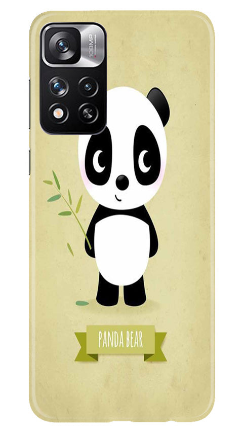 Panda Bear Mobile Back Case for Redmi Note 11 Pro (Design - 279)