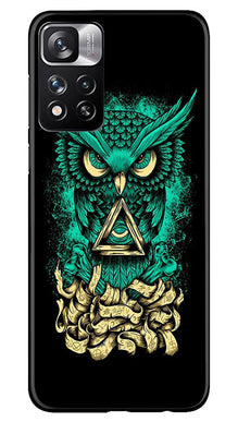Owl Mobile Back Case for Redmi Note 11 Pro (Design - 317)