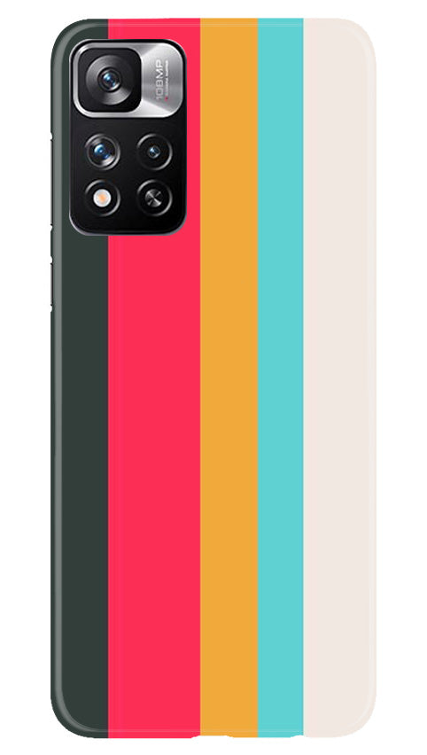 Color Pattern Mobile Back Case for Redmi Note 11 Pro (Design - 328)