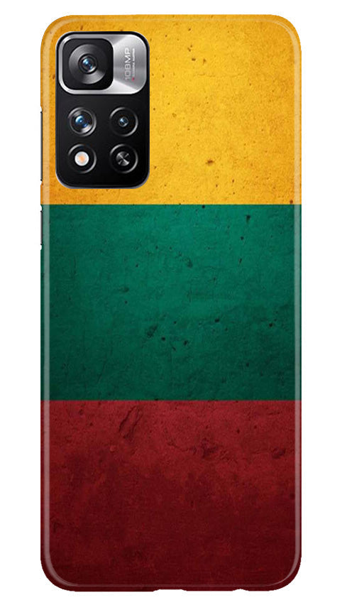 Color Pattern Mobile Back Case for Redmi Note 11 Pro (Design - 333)