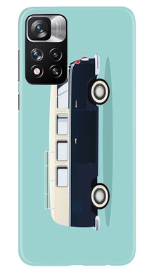 Travel Bus Mobile Back Case for Redmi Note 11 Pro (Design - 338)