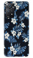 White flowers Blue Background2 Case for Redmi Note 11 Pro 5G