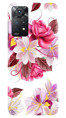 Beautiful flowers Mobile Back Case for Redmi Note 11 Pro 5G (Design - 23)