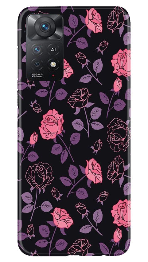 Rose Black Background Case for Redmi Note 11 Pro 5G