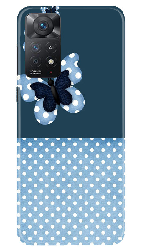White dots Butterfly Case for Redmi Note 11 Pro 5G