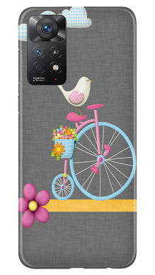 Sparron with cycle Mobile Back Case for Redmi Note 11 Pro 5G (Design - 34)