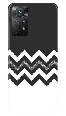 Black white Pattern2Mobile Back Case for Redmi Note 11 Pro 5G (Design - 83)