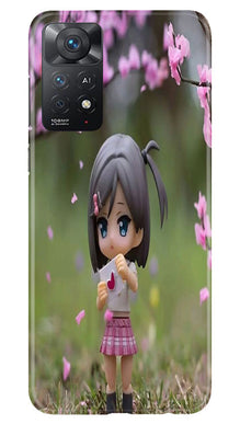 Cute Girl Mobile Back Case for Redmi Note 11 Pro 5G (Design - 92)