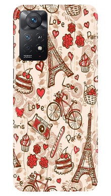 Love Paris Mobile Back Case for Redmi Note 11 Pro 5G  (Design - 103)
