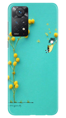 Flowers Girl Mobile Back Case for Redmi Note 11 Pro 5G (Design - 185)