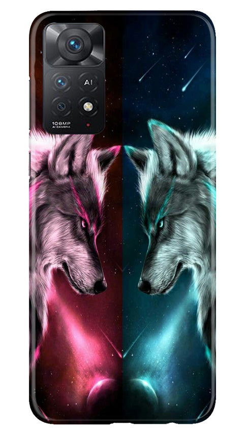 Wolf fight Case for Redmi Note 11 Pro 5G (Design No. 190)