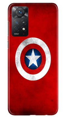 Captain America Mobile Back Case for Redmi Note 11 Pro 5G (Design - 249)