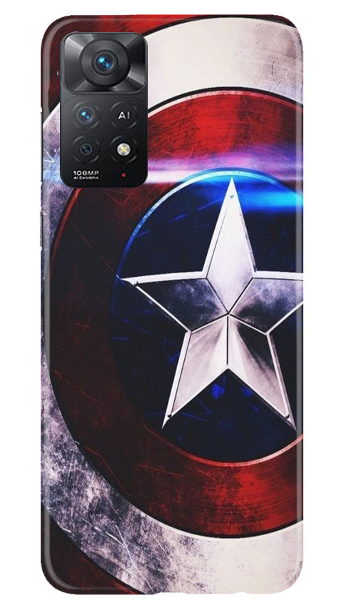 Captain America Shield Case for Redmi Note 11 Pro 5G (Design No. 219)
