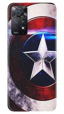 Captain America Shield Mobile Back Case for Redmi Note 11 Pro 5G (Design - 219)