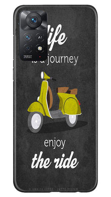 Life is a Journey Mobile Back Case for Redmi Note 11 Pro 5G (Design - 230)