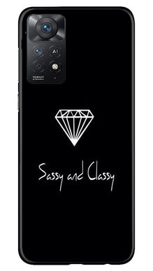 Sassy and Classy Mobile Back Case for Redmi Note 11 Pro 5G (Design - 233)
